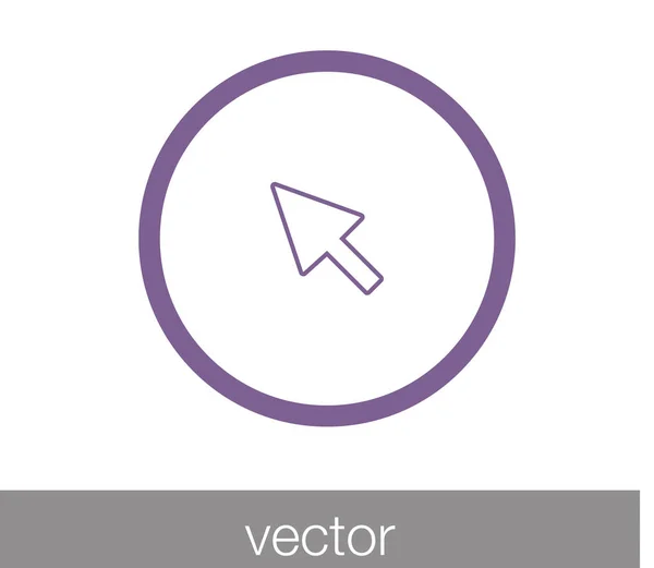 Lapos mutatóikon — Stock Vector