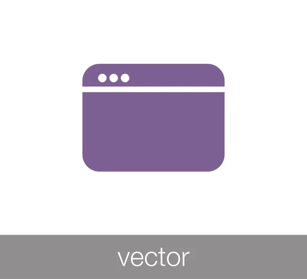 Ventana o icono de programación — Vector de stock