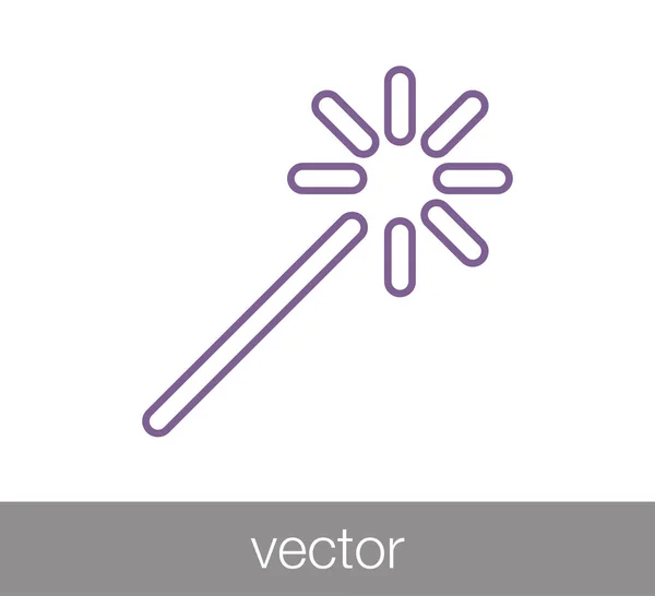 Ikona nástroje kouzelná hůlka. — Stockový vektor