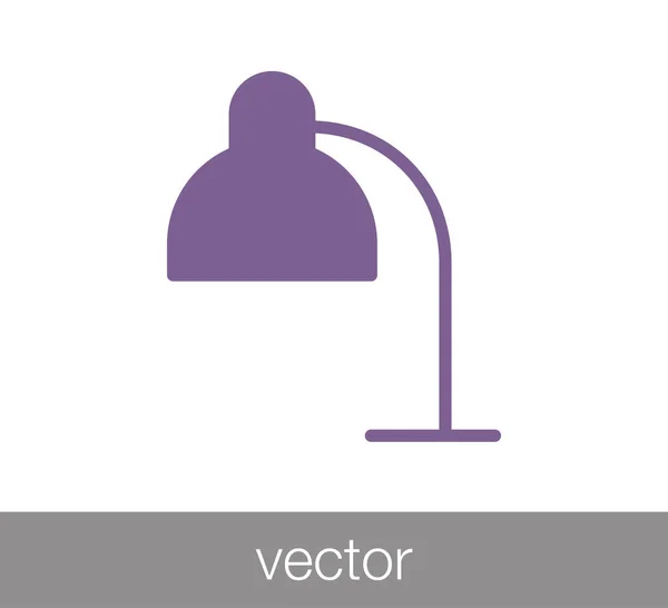 Ícone lâmpada de mesa — Vetor de Stock