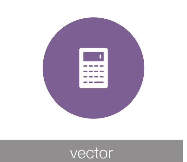 Icono de calculadora. Signo de matemáticas . — Vector de stock