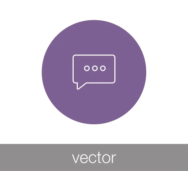 Icono del chat. Icono de comentario . — Vector de stock