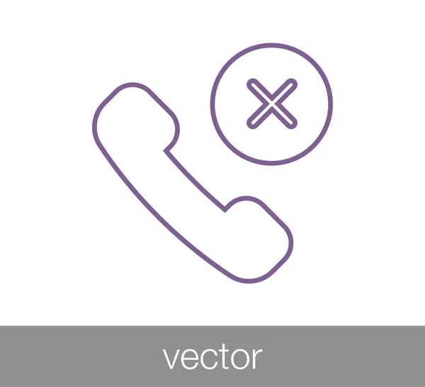 Telefone Flat Icon. — Vetor de Stock