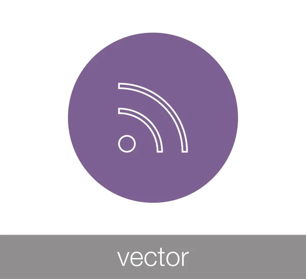 WiFi ikonra. Vezeték nélküli hálózat ikonja. — Stock Vector