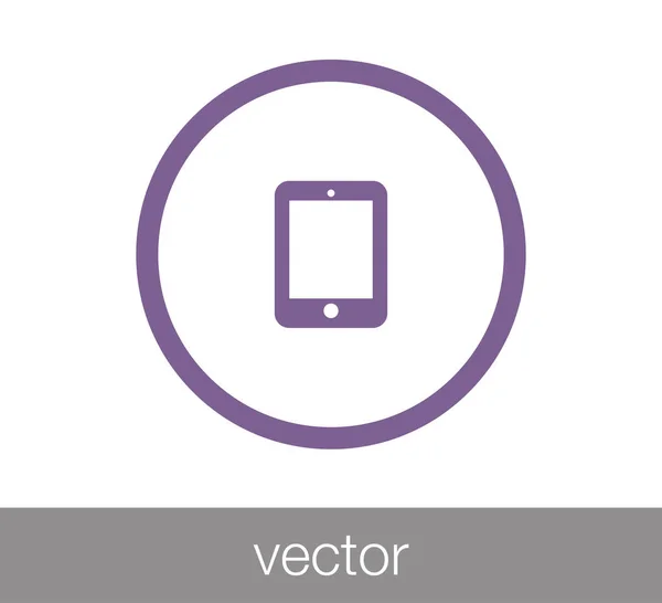 Icono de tableta digital . — Vector de stock