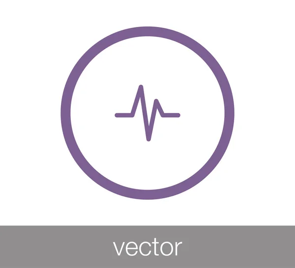 Szívverés-ikon — Stock Vector