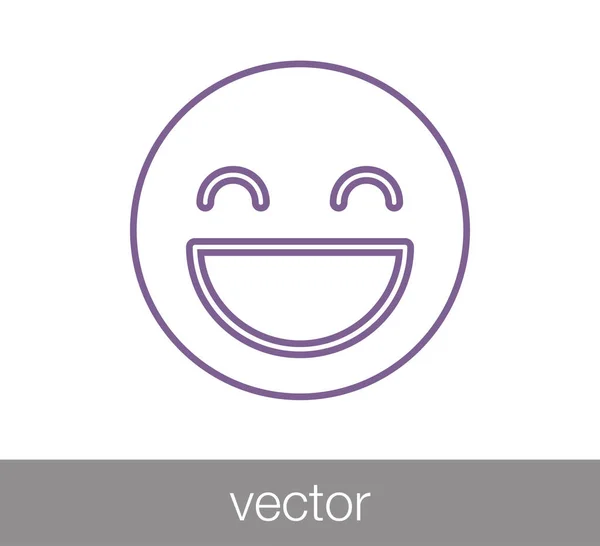 Emoticon-Symbol. Gesichtssymbol — Stockvektor