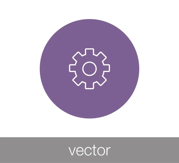 Ícone de construção Cogwheel — Vetor de Stock