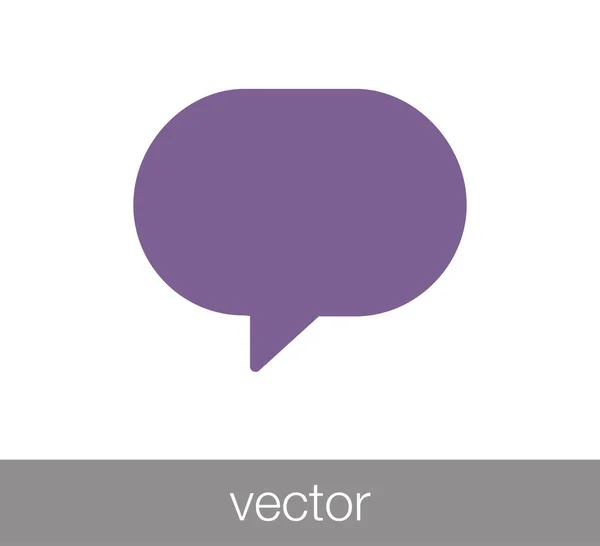 Konverzaci ikona. Ikonu komentáře. — Stockový vektor