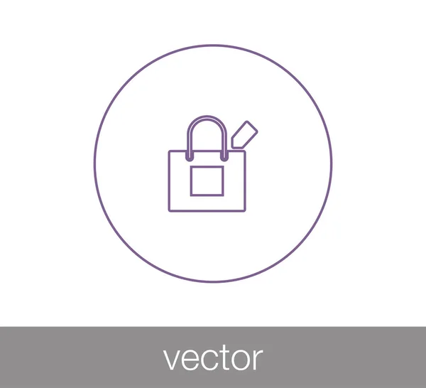 Icono de bolsa de compras — Vector de stock