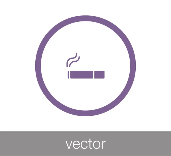 Dohányzás jel ikon — Stock Vector