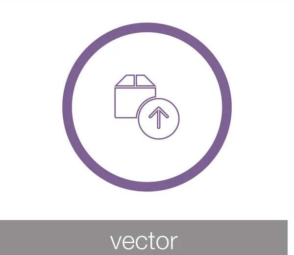 Box icon. Cargo box icon — Stock Vector