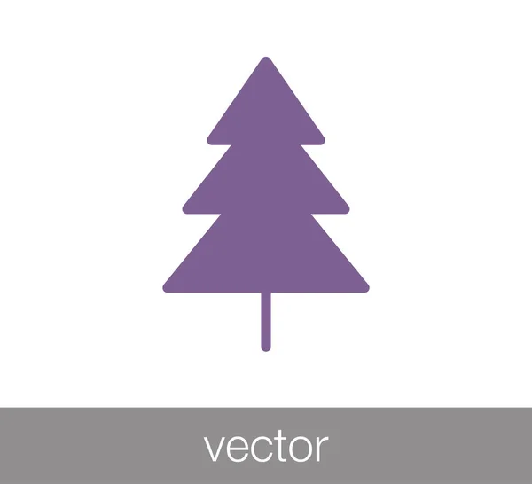 Icône plate arbre. — Image vectorielle