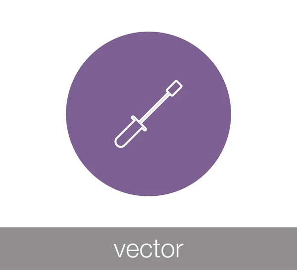 Csavarhúzó szerszám ikon — Stock Vector