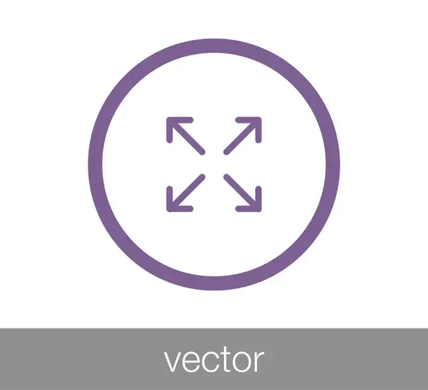 Mover símbolo de escala — Vector de stock