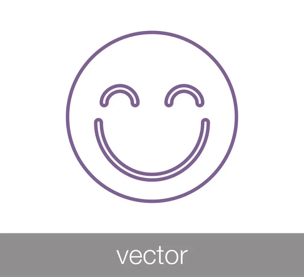 Ícone do Emoticon. ícone do rosto — Vetor de Stock