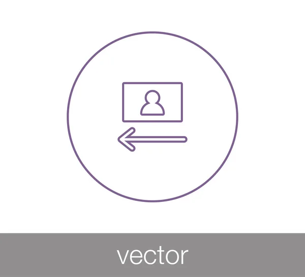 Align image left icon. — Stock Vector
