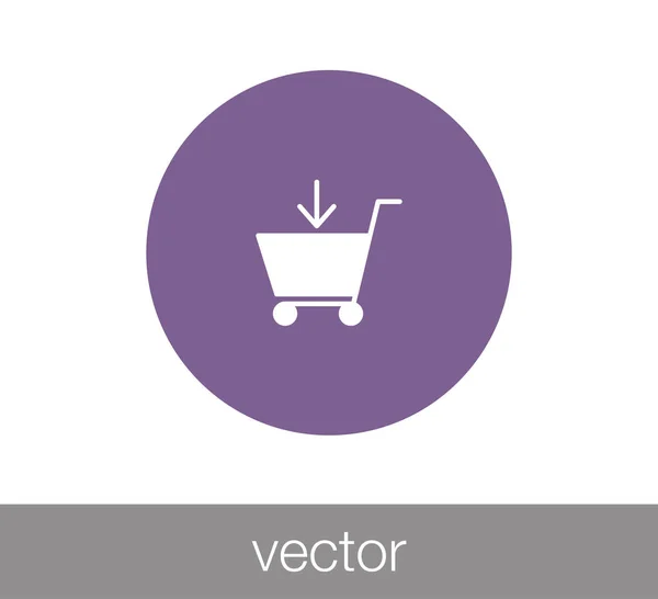 Icono del carrito de compras — Vector de stock