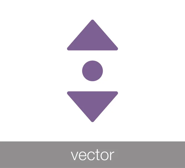 Lapozzunk felület ikon — Stock Vector