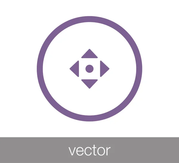 Mover símbolo de escala — Vector de stock