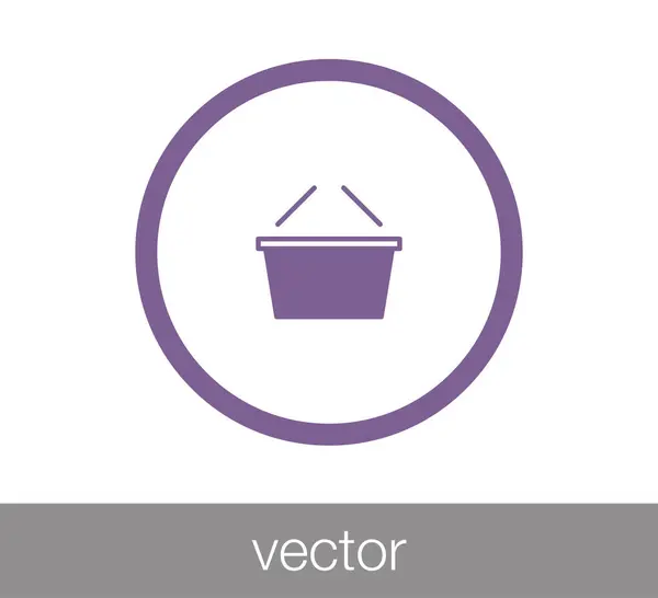 Ícone da cesta de compras — Vetor de Stock