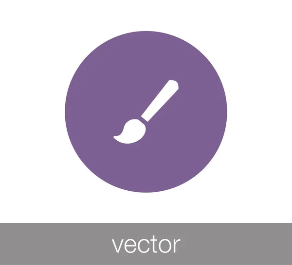 Borstel web pictogram — Stockvector