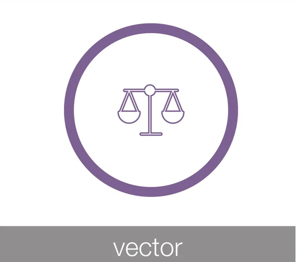 Scale flat icon — Stock Vector