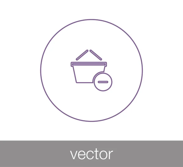 Icono de cesta de compra — Archivo Imágenes Vectoriales