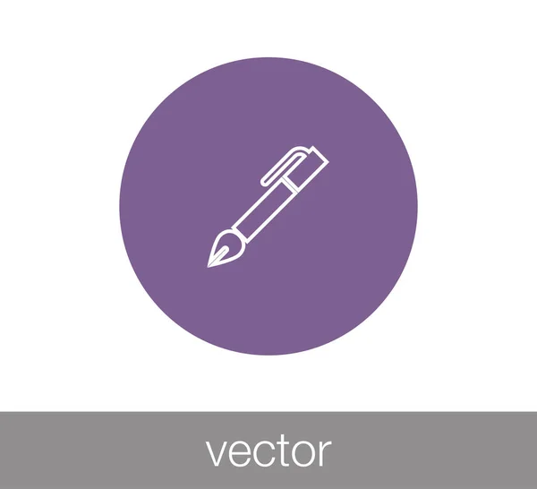 Icône web Pen . — Image vectorielle