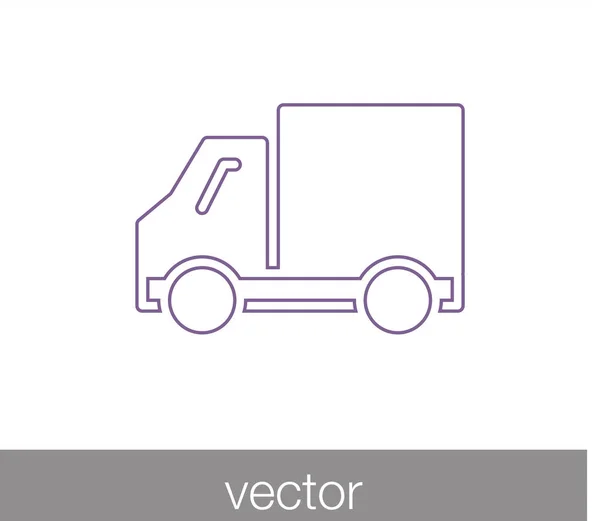 Teherautó ikonra. szállítási ikon — Stock Vector