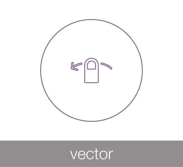 Toca el icono del gesto — Vector de stock