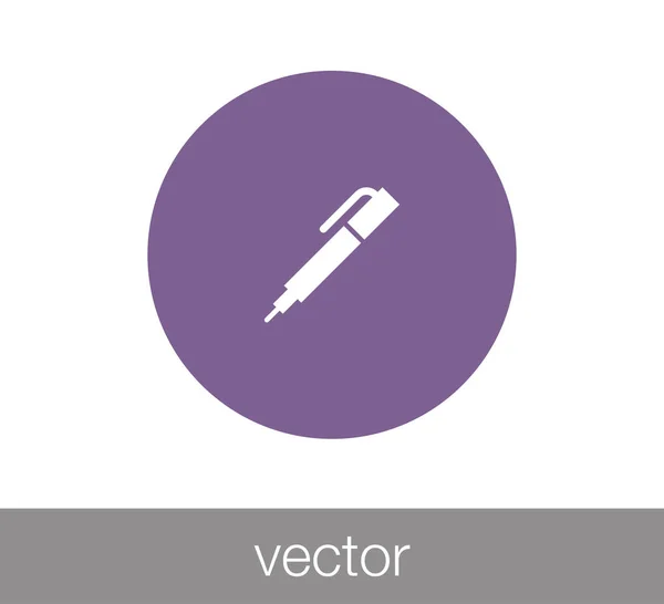 Pen web pictogram. — Stockvector