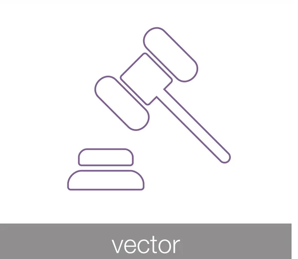 Kalapács szerszám ikon — Stock Vector