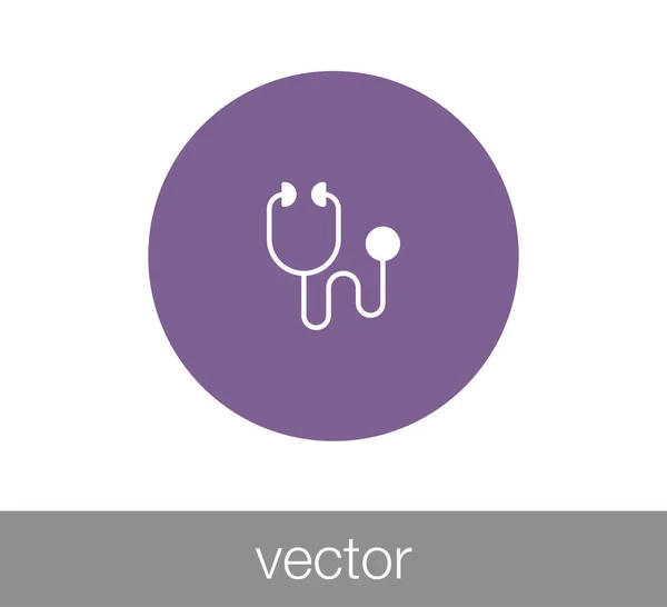 Sztetoszkóp ikon illusztráció. — Stock Vector