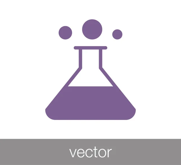 Ícone de frasco químico. —  Vetores de Stock