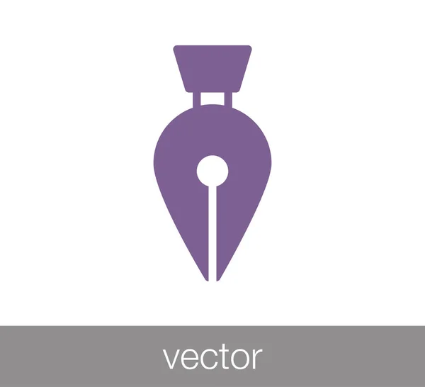 Icono de herramienta de pluma. — Vector de stock