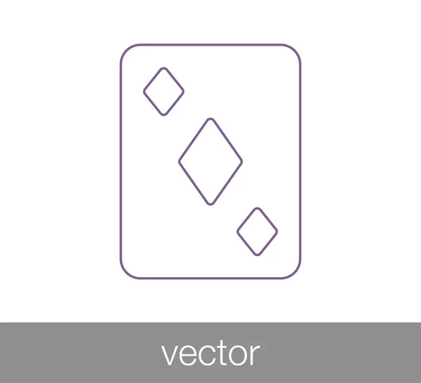 Speelkaarten pictogram — Stockvector