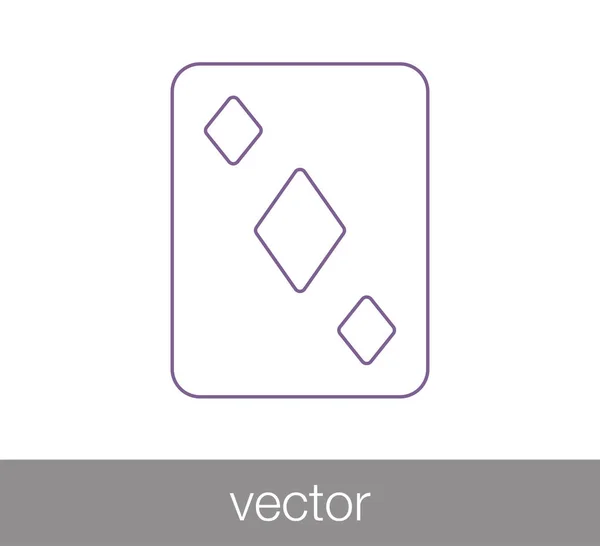 Ícone de cartas de jogar — Vetor de Stock