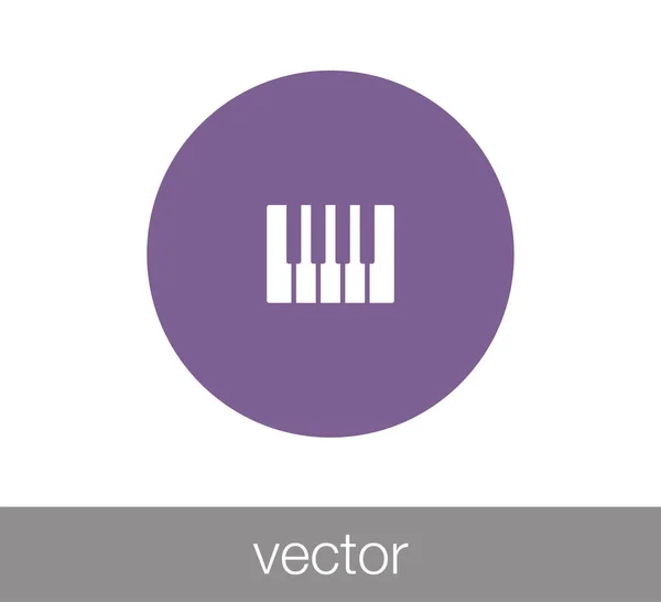 Piano pictogram illustratie. — Stockvector