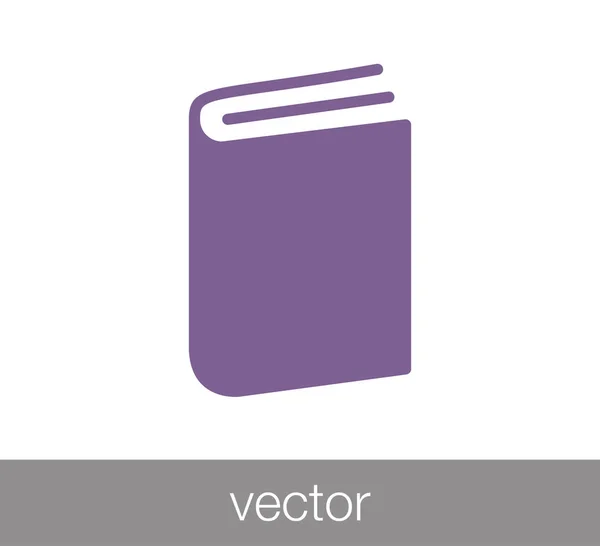 Libro Icono plano — Vector de stock