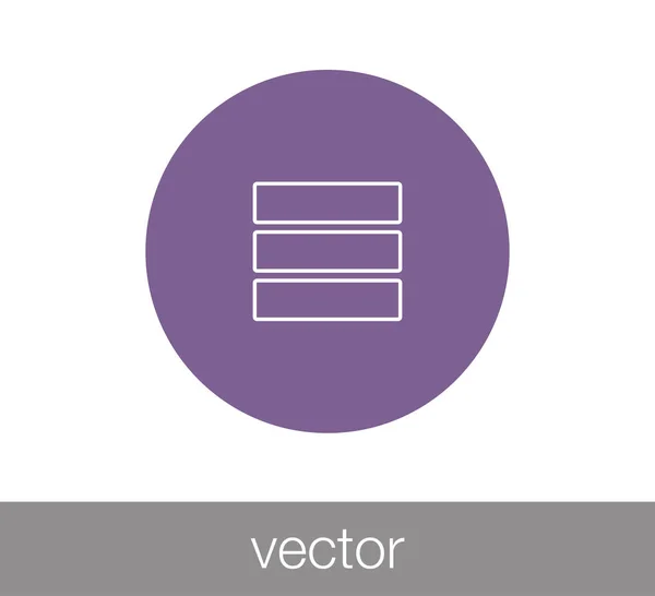 Server-Flat-Symbol — Stockvektor