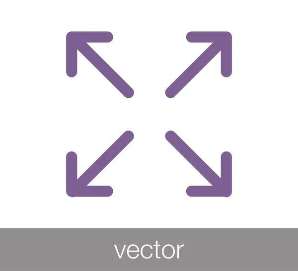 Größensymbol verschieben — Stockvektor