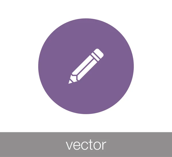 Pencil web icon. — Stock Vector