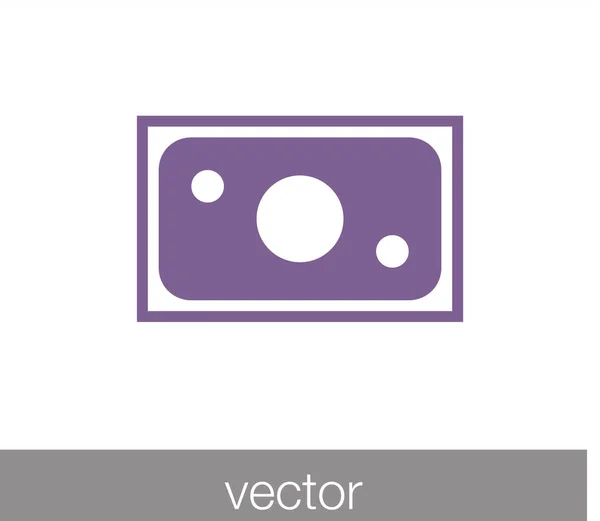 Icono del dinero. Icono financiero . — Vector de stock