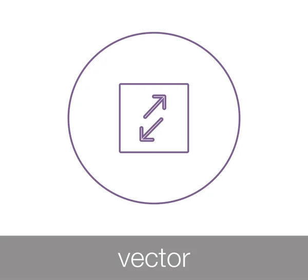 Transfert icône plate — Image vectorielle