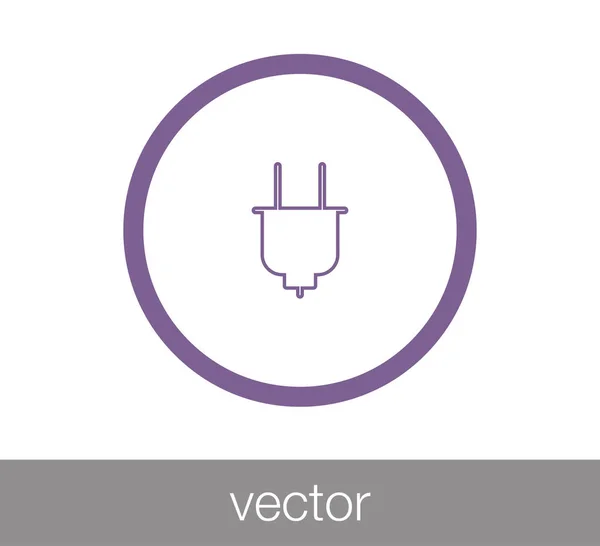 Plug ícone simples —  Vetores de Stock