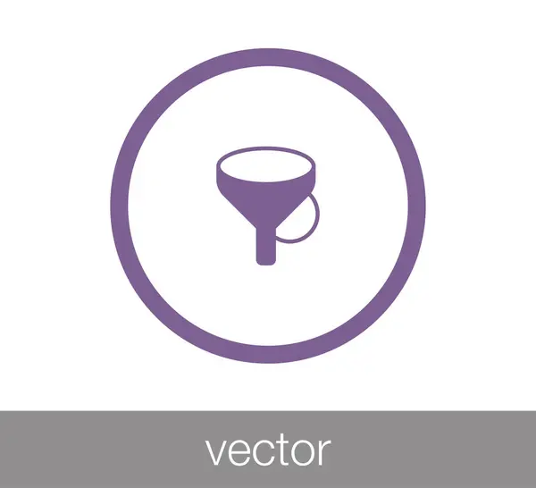 Embudo icono simple . — Vector de stock