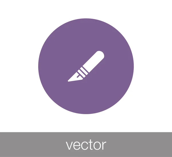 Sebészeti lancet ikon — Stock Vector