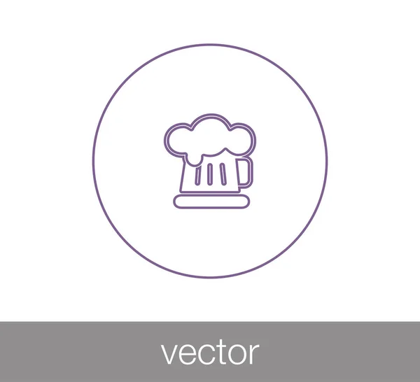 Icono web cerveza — Vector de stock