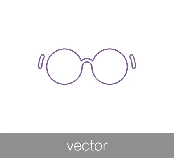 Сонцезахисні окуляри плоских значок — стоковий вектор